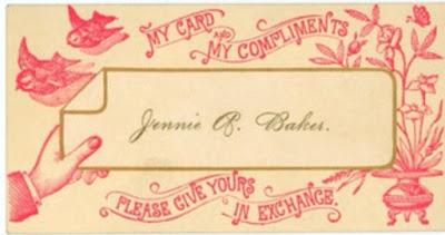 VICTORIAN ETIQUETTE: 'Calling Cards' and Paying Calls.