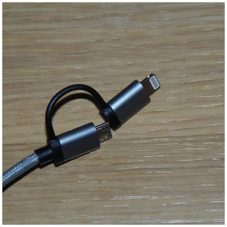Leicke KanaaN 2-in-1 Lightning & Micro-USB con uscita USB 2.0