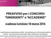 Biennale viterbo 2016 iscrizioni concorsi emergenti accademie