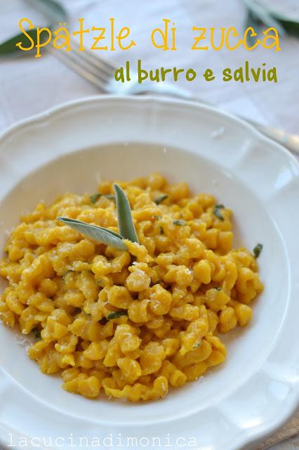 SPATZLE DI ZUCCA AL BURRO E SALVIA