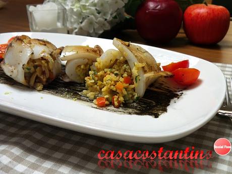 Seppie ripiene di bulgur e verdure