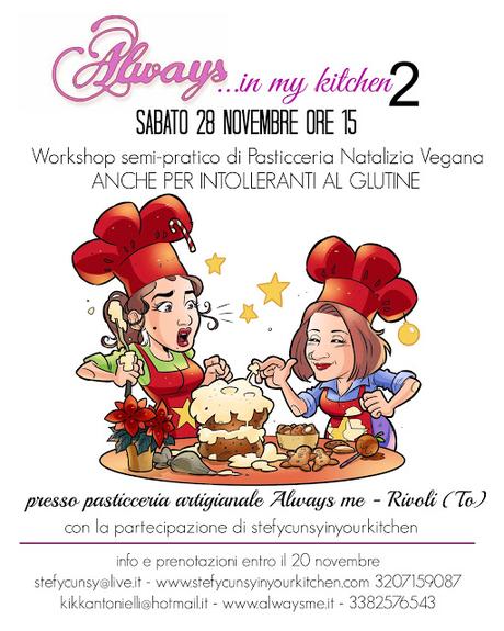 Workshop semi-pratico Pasticceria Vegana Natalizia - il menu