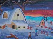 Schema punto croce: Paesaggio natalizio_12