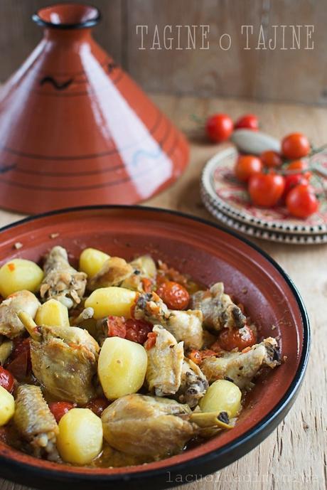 Tagine o tajine (di pollo,limone,patate e pomodorini) DSC_8598