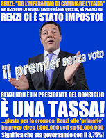 Renzi è una tassa che gli italiani non hanno mai votato. Renzi è una tassa che gli italiani non hanno mai votato.