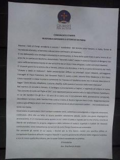 Bombe su Cristo, diffida per lo spettacolo Bombe su Cristo, diffida per lo spettacolo