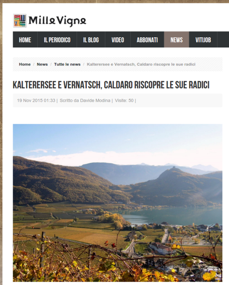 KALTERERSEE E VERNATSCH, CALDARO RISCOPRE LE SUE RADICI