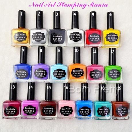 Born Pretty Nail Art Stamping Polishes - Swatches and Review