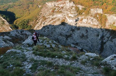 Val Rosandra - su e giù per i calcari con il mare all'orizzonte