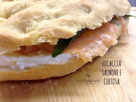 focaccia salmone e certosa