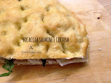 focaccia salmone e certosa