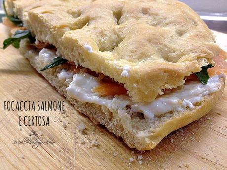 focaccia salmone e certosa