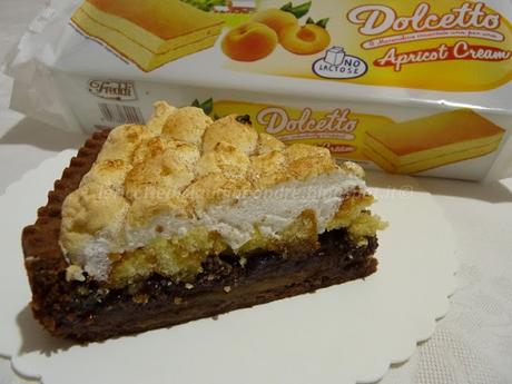 Crostata pere e cioccolato senza lattosio con Dolcetto Apricot Cream Freddi