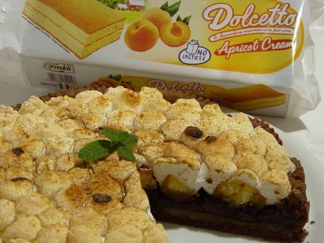 Crostata pere e cioccolato senza lattosio con Dolcetto Apricot Cream Freddi