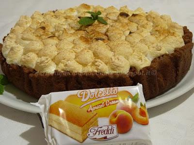 Crostata pere e cioccolato senza lattosio con Dolcetto Apricot Cream Freddi