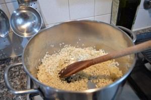 Risotto con cozze e fagioli