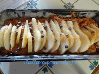 Plum cake di cioccolato e pere al mascarpone