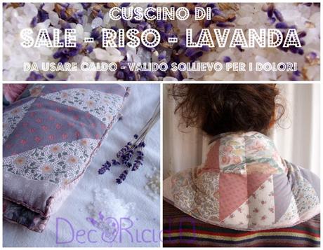 Cuscino di riso, sale e lavanda