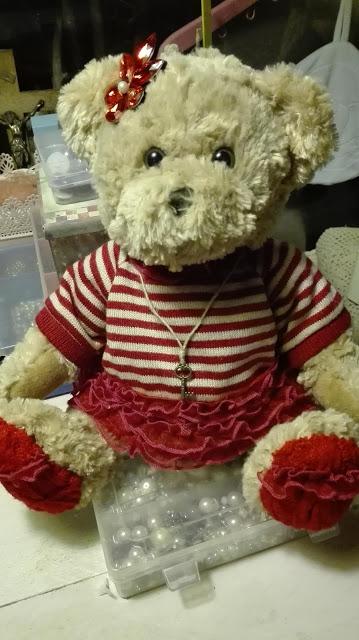 Teddybear in rosso