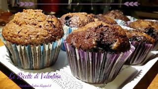 Muffin cacao e mirtilli