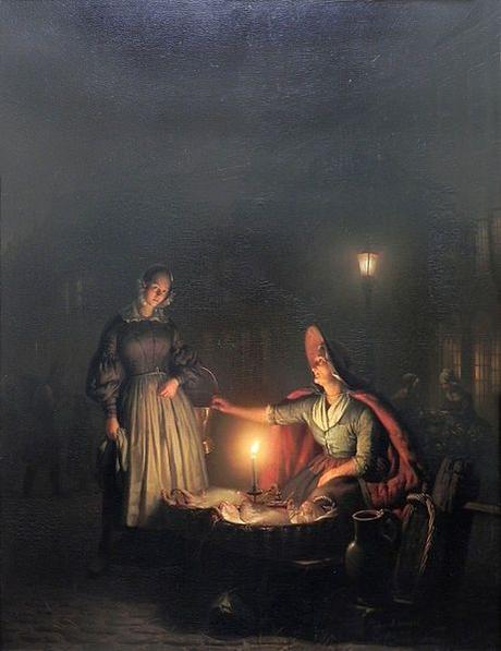 Petrus van Schendel's paintings and the atmosphere 'By Candlelight'.