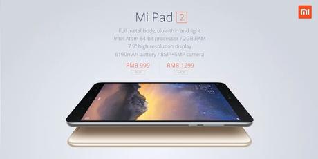 [News] Annunciato lo Xiaomi Mi Pad 2 foto, caratteristiche e prezzo