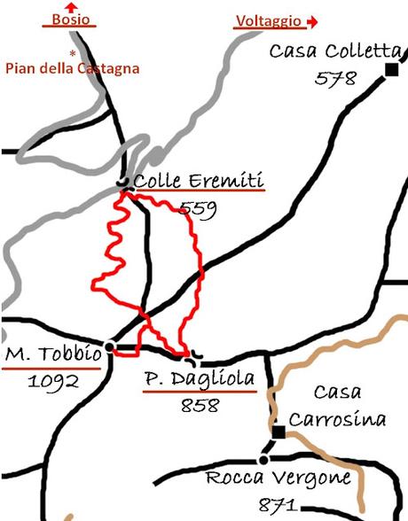 Domenica 29 novembre: il Tobbio dagli Eremiti