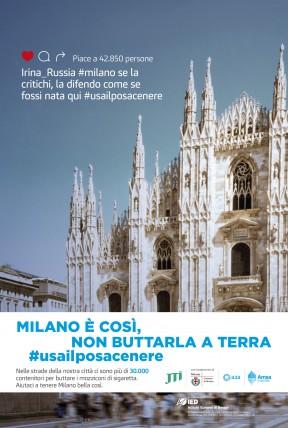 24/11/2015 - Milano contro la dispersione di mozziconi nell’ambiente