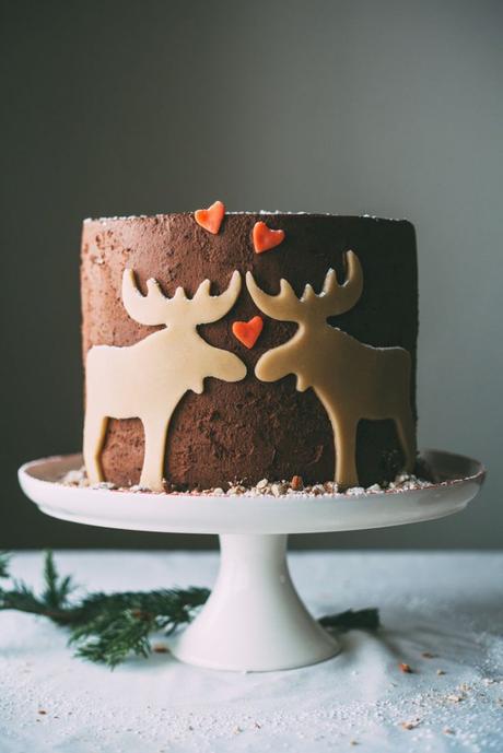 Christmas wedding cake