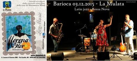 Barioca live a La Mulata per Bossa Nova Mood giovedi' 3 dicembre