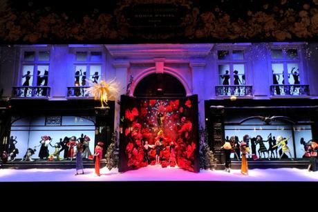 Printemps' Christmas window display.