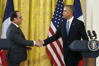 L'incontro di François Hollande con Barack Obama a Washington