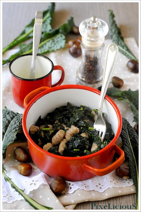 Gnocchi di Castagne con Cavolo Nero e Fonduta di Toma Piemontese