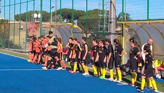 Ingresso in campo di Borussia e Casal Torraccia Allieve Calcio a 5 femminile Lazio