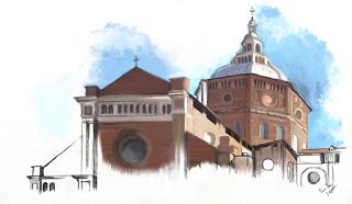 PORTALBERA (pv). Camilla Lupezza e il “suo” Duomo espone all’Osteria dei Pescatori.