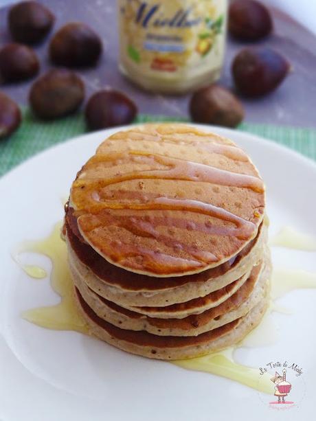 Pancakes alle castagne e miele di fiori d'arancio