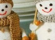 Decorazioni uncinetto Natale: Fermaposto tavola Natale