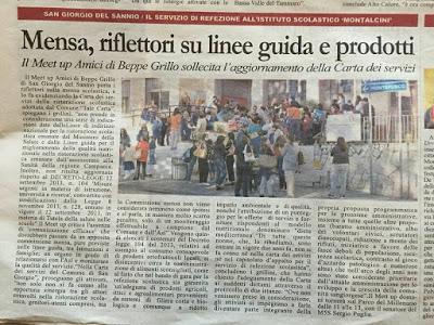 Mensa Scolastica, fiato sul collo per il rispetto delle line guida ministeriali e regionali e sulla qualità del servizio