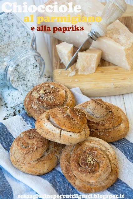 Chiocciole  senza glutine al parmigiano e alla paprika con sale alla menta e limone