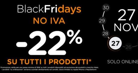 Unieuro NO IVA Black Friday