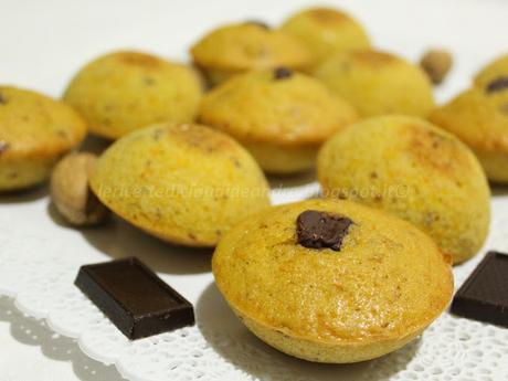 Cupolette con zucca cruda, noci e cuore di cioccolato