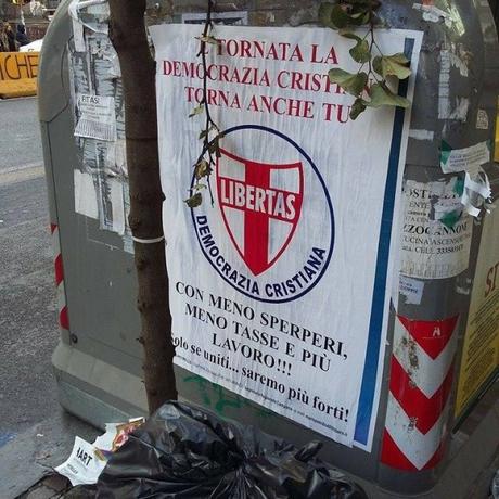 democrazia cristiana manifesti abusivi