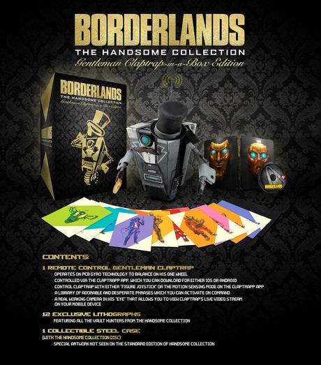 Spunta una limited di Borderlands: The Handsome Collection con un Claptrap radiocomandato - Notizia - PS4