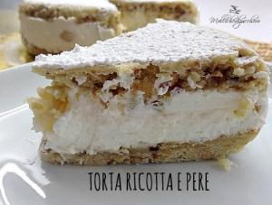 torta di ricotta e pere