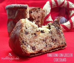 panettone con gocce di cioccolato