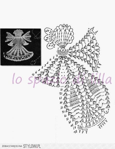 Collezione di angeli all'uncinetto con schemi / Crochet angels collection, free charts