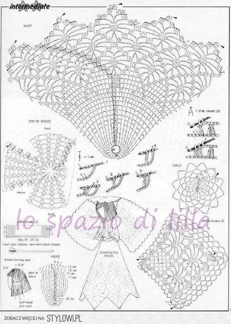 Collezione di angeli all'uncinetto con schemi / Crochet angels collection, free charts