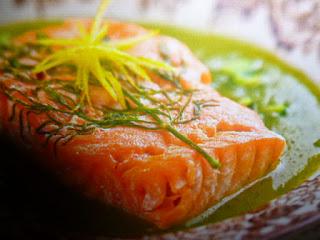 menu delle feste - salmone al vapore