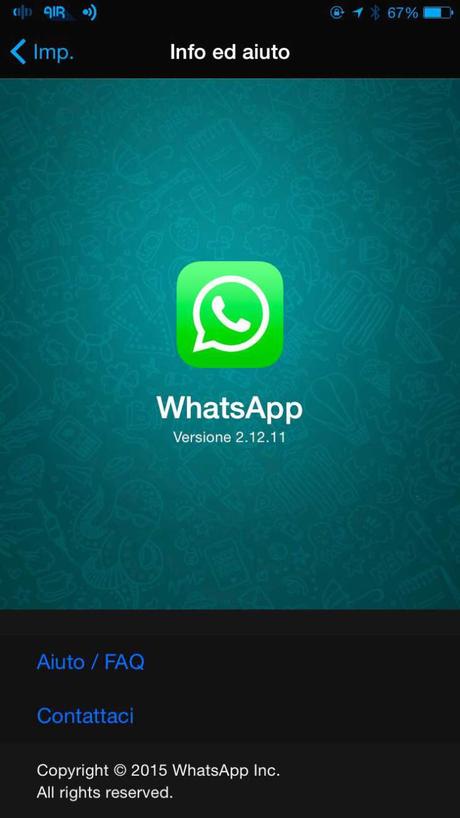 WhatsApp per iOS si aggiorna con alcune novità [Aggiornato x8 Vers. 2.12.12]