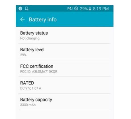 Samsung Galaxy A7 2016 batteria